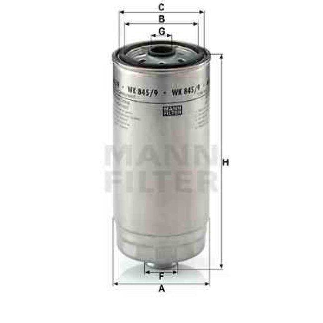 Filtre À Carburant Mann-filter Wk845/9