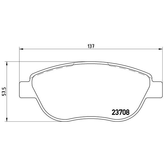4 Plaquettes De Frein Brembo P23119