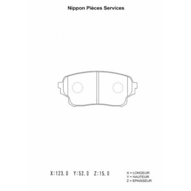 4 Plaquettes De Frein Nps S360i29