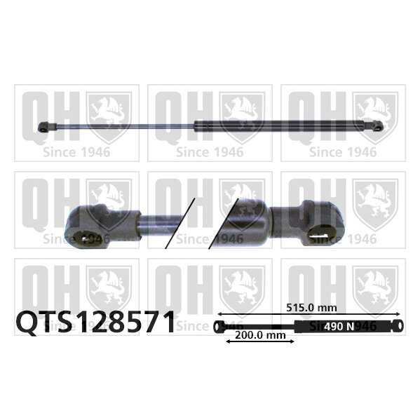 Vérin De Coffre Quinton Hazell Qts128571