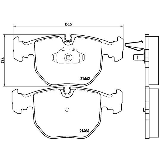 4 Plaquettes De Frein Brembo P06021