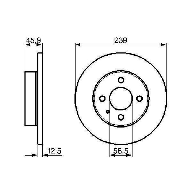 2 Disques De Frein Bosch 0986478212