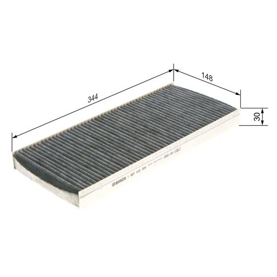 Filtre D'habitacle À Charbon Actif Bosch R2306