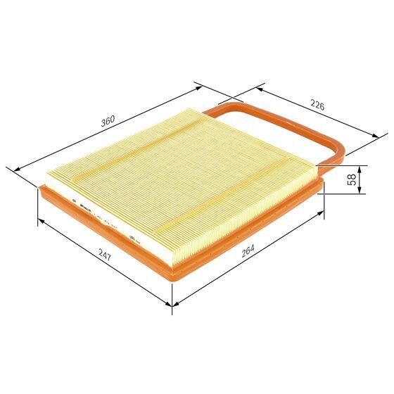 Filtre À Air Bosch S3574