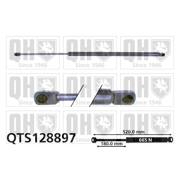 Vérin De Coffre Quinton Hazell Qts128897