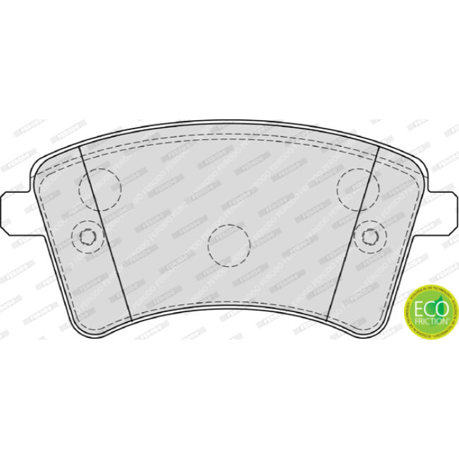 4 Plaquettes De Frein Ferodo Fdb4185