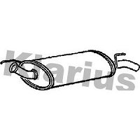 Silencieux Intermédiaire Pour Renault R5 Super 1.1-1.6 D 1987-1992 - BFC, Acier Allié, Garanti 2 Ans