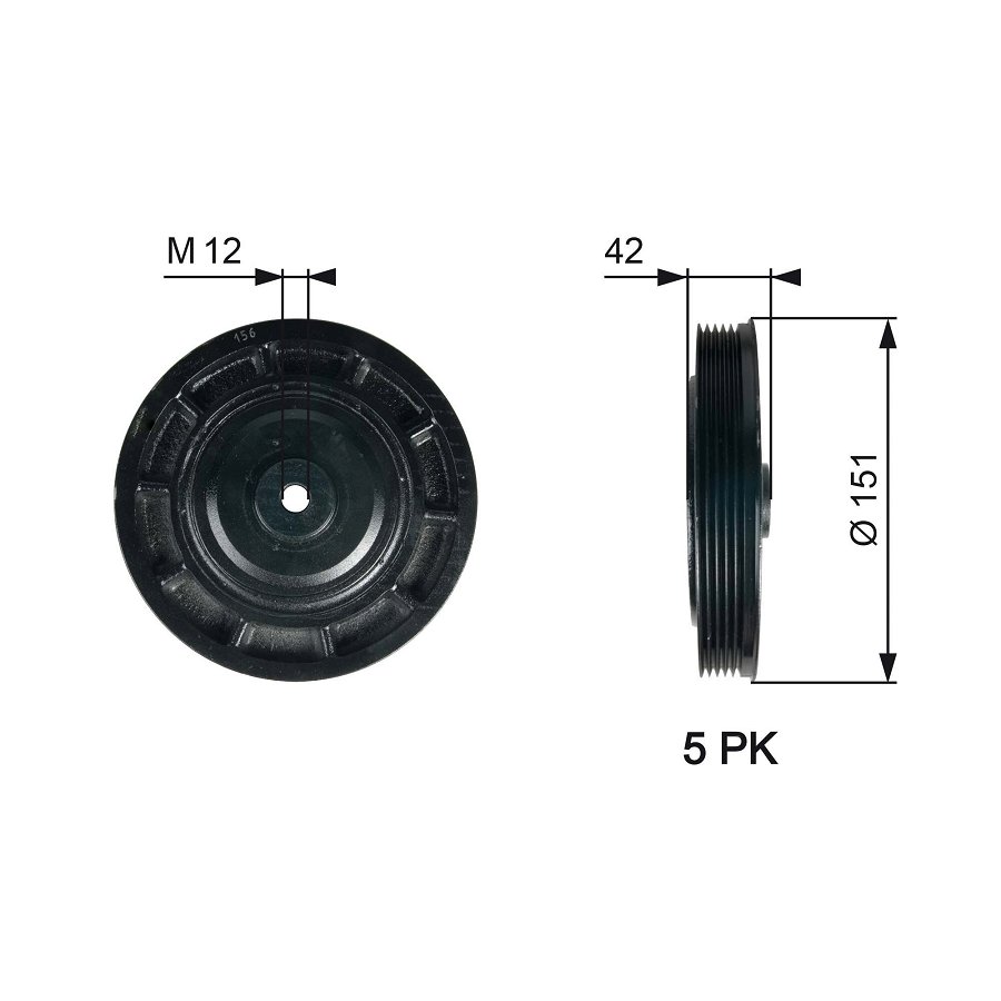 Poulie Damper Gates Tvd1116