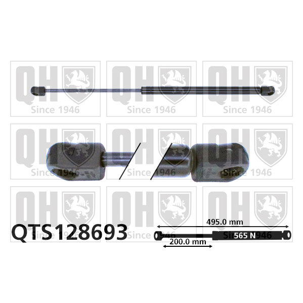 Vérin De Coffre Quinton Hazell Qts128693
