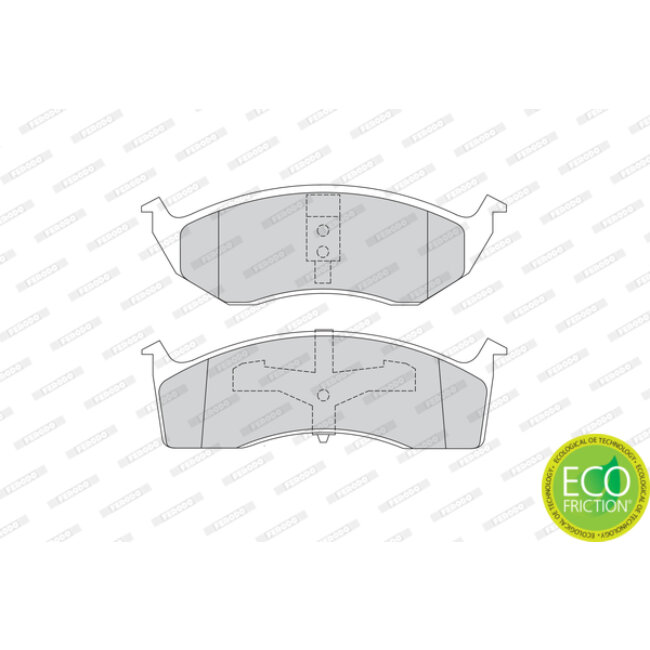 4 Plaquettes De Frein Ferodo Fdb1098