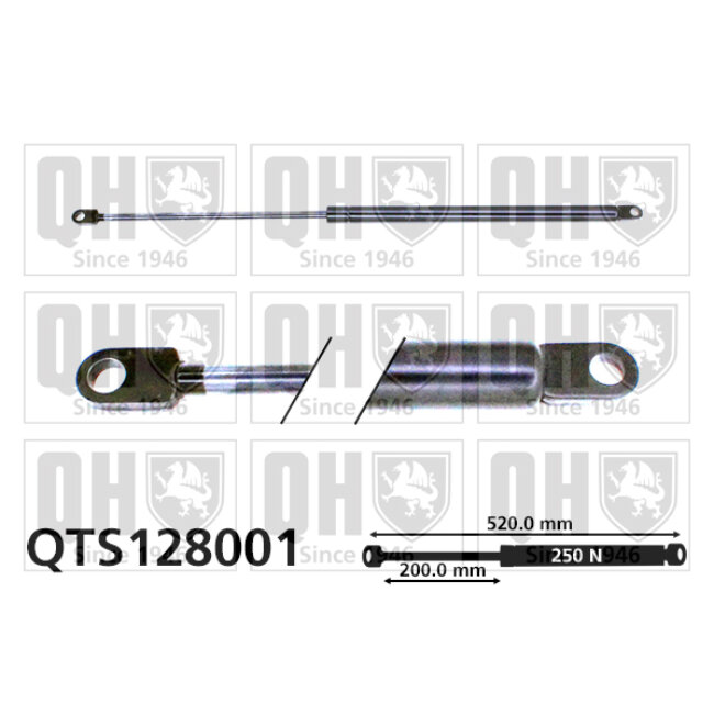 Vérin De Coffre Quinton Hazell Qts128001