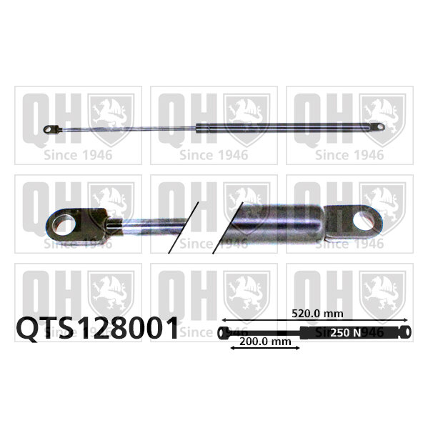 Vérin De Coffre Quinton Hazell Qts128001