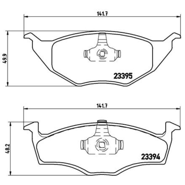 4 Plaquettes De Frein Brembo P85055