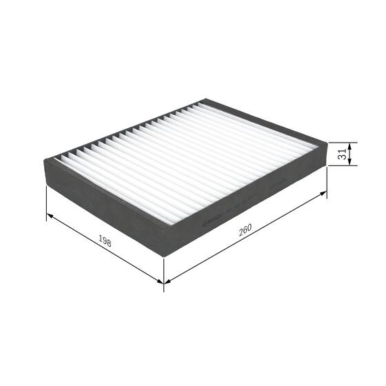 Filtre D'habitacle Pollen Bosch M2221
