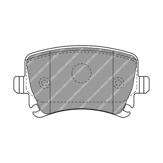 4 Plaquettes De Frein Ferodo Fdb5107
