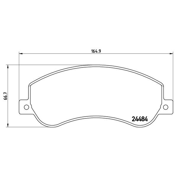4 Plaquettes De Frein Brembo P85115