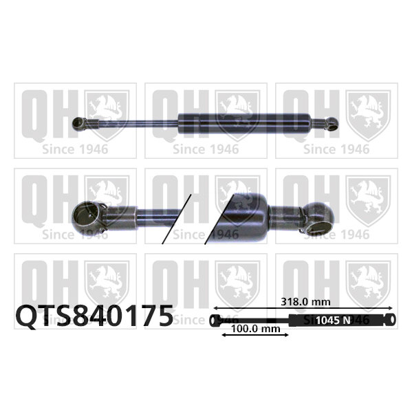 Vérin De Coffre Quinton Hazell Qts840175