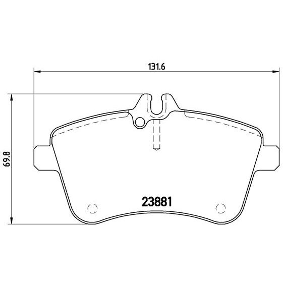 4 Plaquettes De Frein Brembo P50057