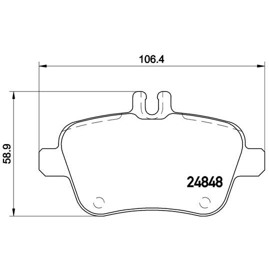 4 Plaquettes De Frein Brembo P50091
