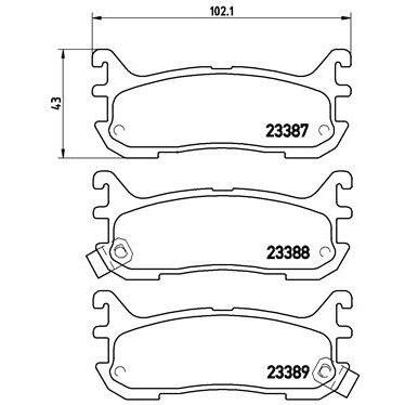 4 Plaquettes De Frein Brembo P49021