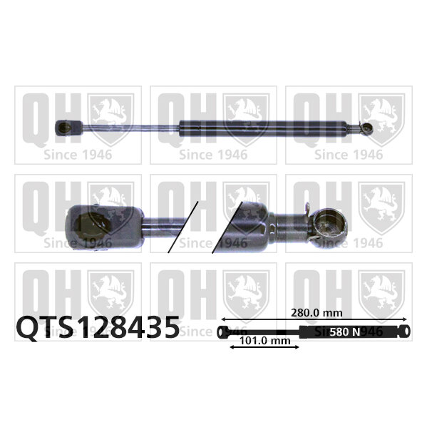 Vérin De Coffre Quinton Hazell Qts128435