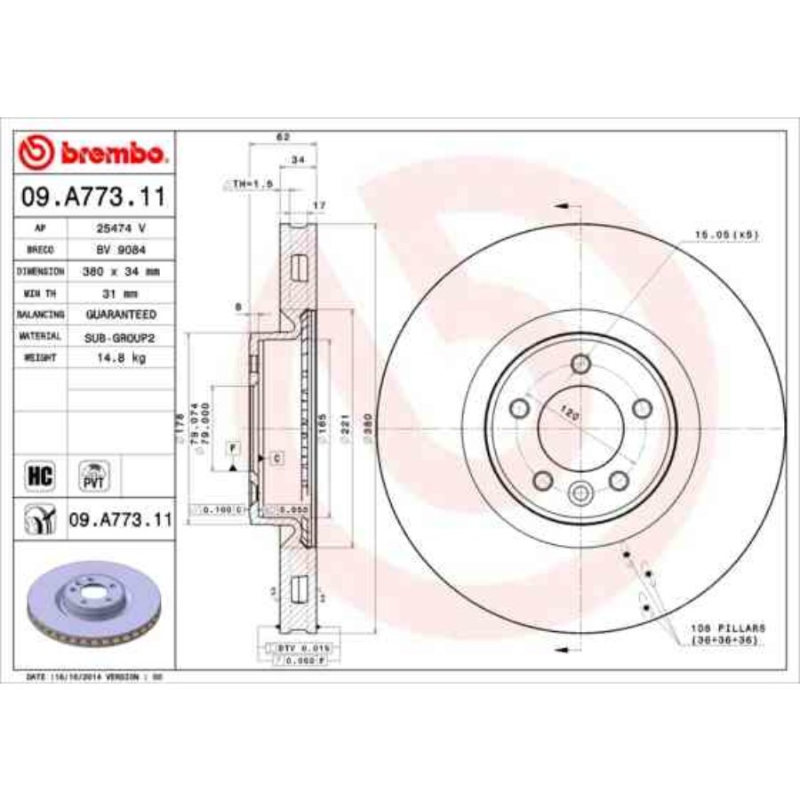 Étriers De Frein Avant Pour Ducato Boxer Jumper 244 – Remplacement Brembo Compatible 2002-2011