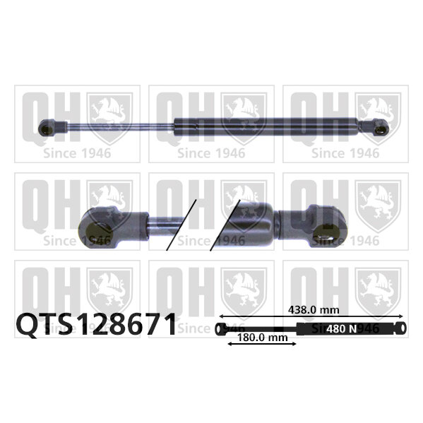 Vérin De Capot Quinton Hazell Qts128671