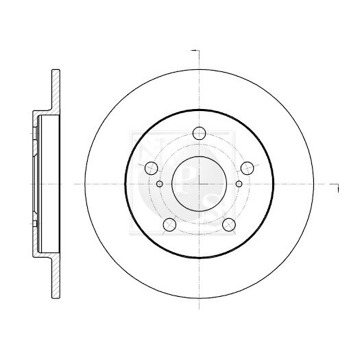 1 Disque De Frein Nps T331a55