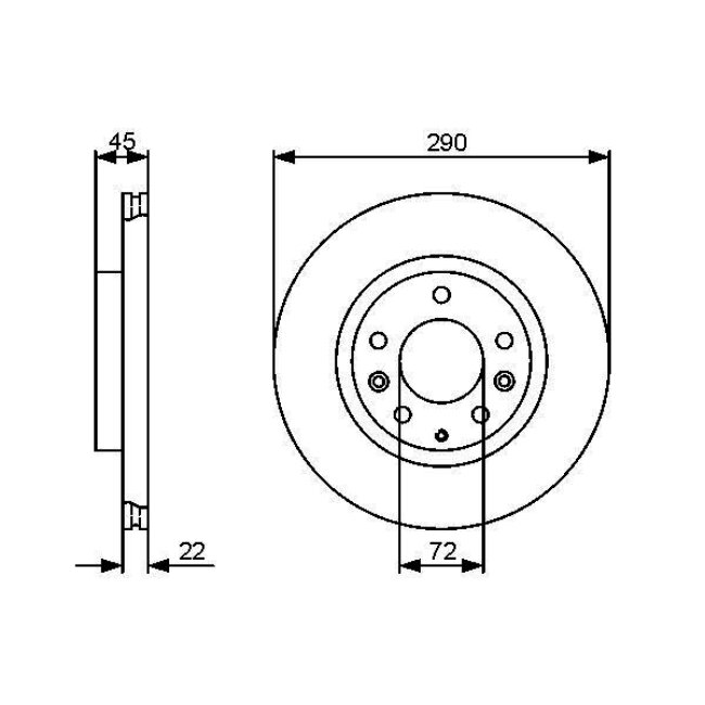 2 Disques De Frein Bosch 0986479474
