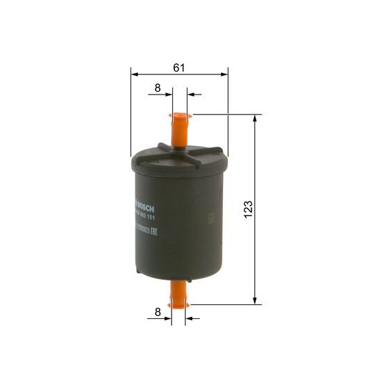Filtre À Carburant Bosch 0450902151