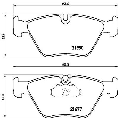 4 Plaquettes De Frein Brembo P06065
