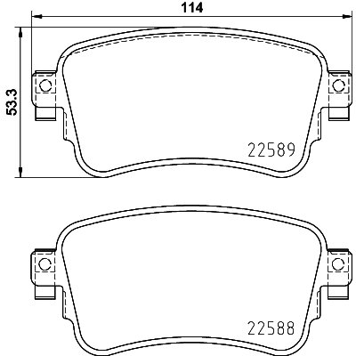 4 Plaquettes De Frein Brembo P 61 133