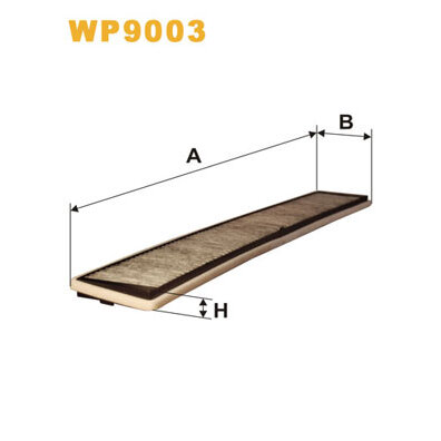 Filtre D'habitacle Charbon Actif Wix Filters Wp9003