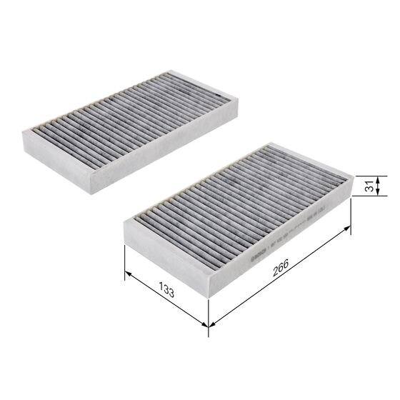 Filtre D'habitacle À Charbon Actif Bosch R2500