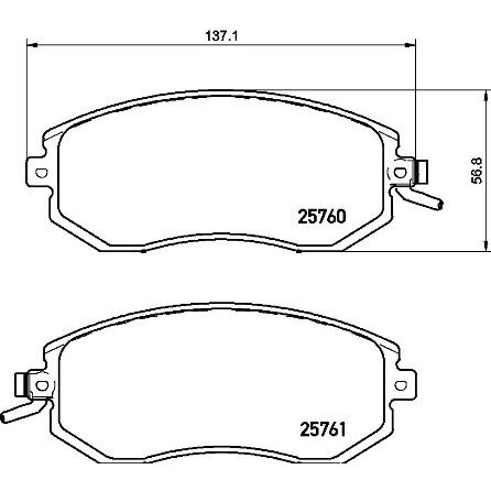 4 Plaquettes De Frein Brembo P78021