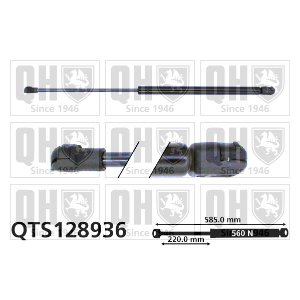 Vérin De Capot Quinton Hazell Qts128936