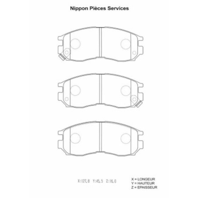 4 Plaquettes De Frein Nps M360i30