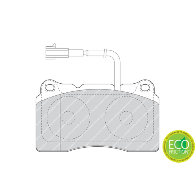 4 Plaquettes De Frein Ferodo Fdb1663