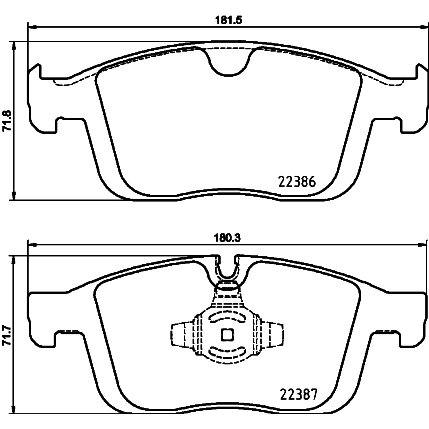 4 Plaquettes De Frein Brembo P 86 026