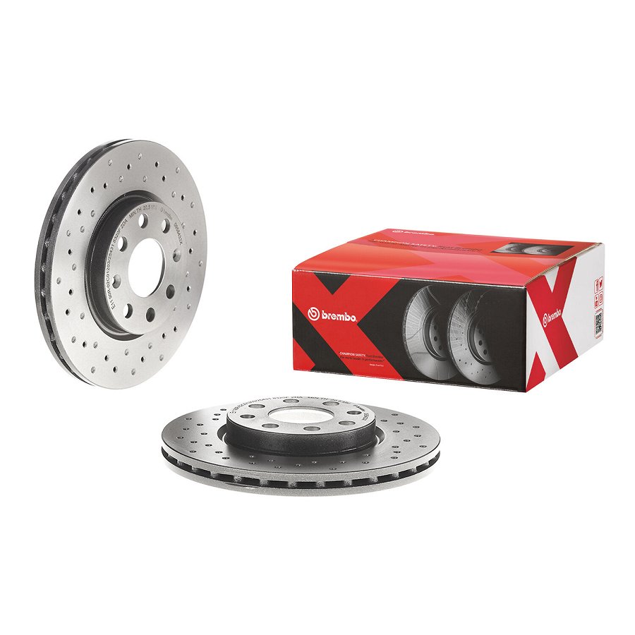 2 Disques De Frein Brembo Xtra Vernis Uv 09.5843.3x