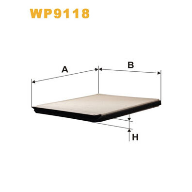 Filtre D'habitacle Standard Wix Filters Wp9118