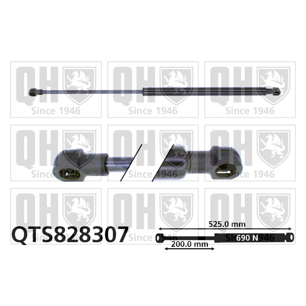 Vérin De Coffre Quinton Hazell Qts828307