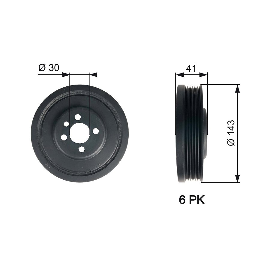 Poulie Damper Gates Tvd1001
