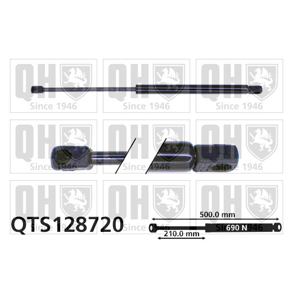 Vérin De Coffre Quinton Hazell Qts128720