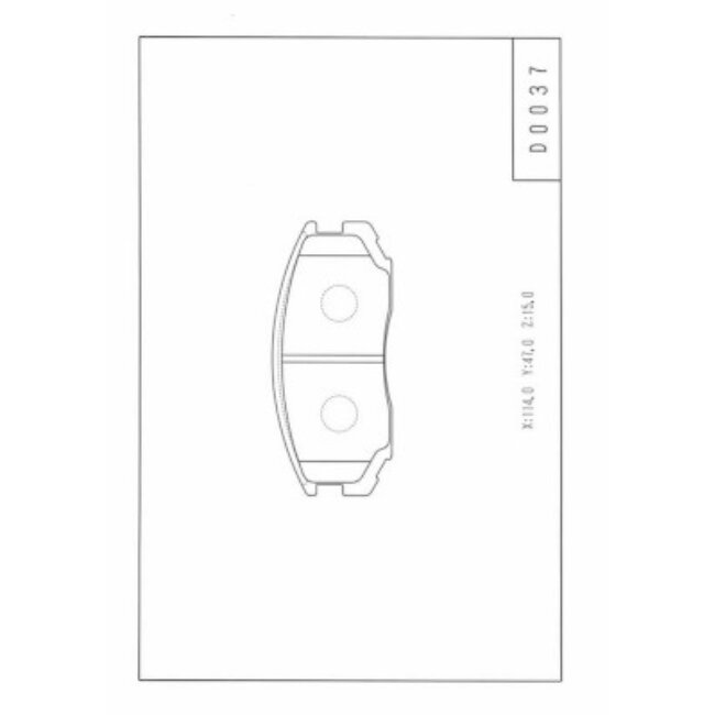 4 Plaquettes De Frein Nps D360u17