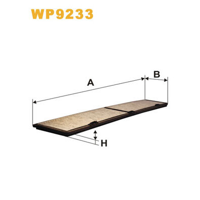 Filtre D'habitacle Charbon Actif Wix Filters Wp9233