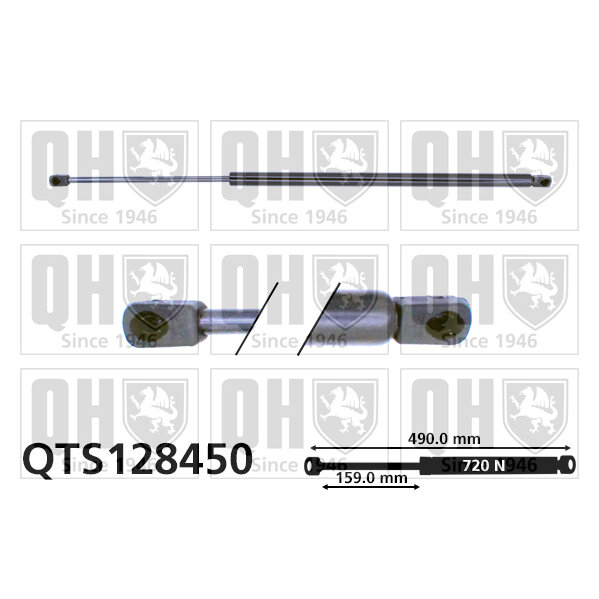 Vérin De Coffre Quinton Hazell Qts128450
