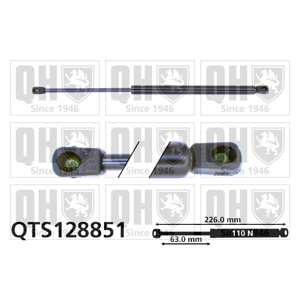 Vérin De Coffre Quinton Hazell Qts128851
