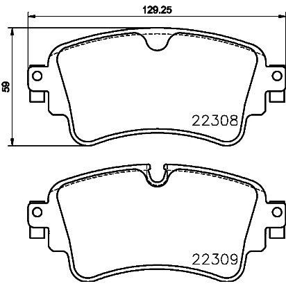 4 Plaquettes De Frein Brembo P 85 154