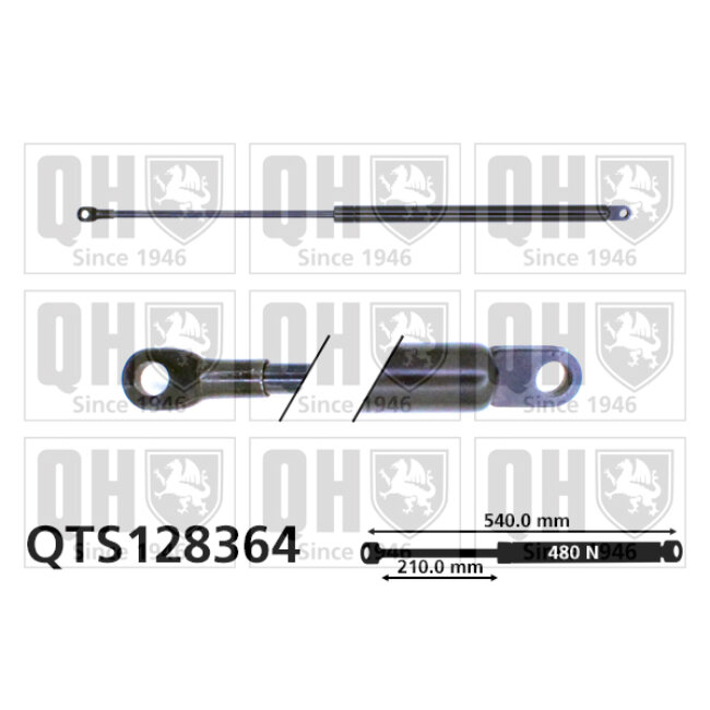 Vérin De Coffre Quinton Hazell Qts128364